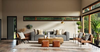 Complete 3BHK Interior in Banjara Hills — Living Room